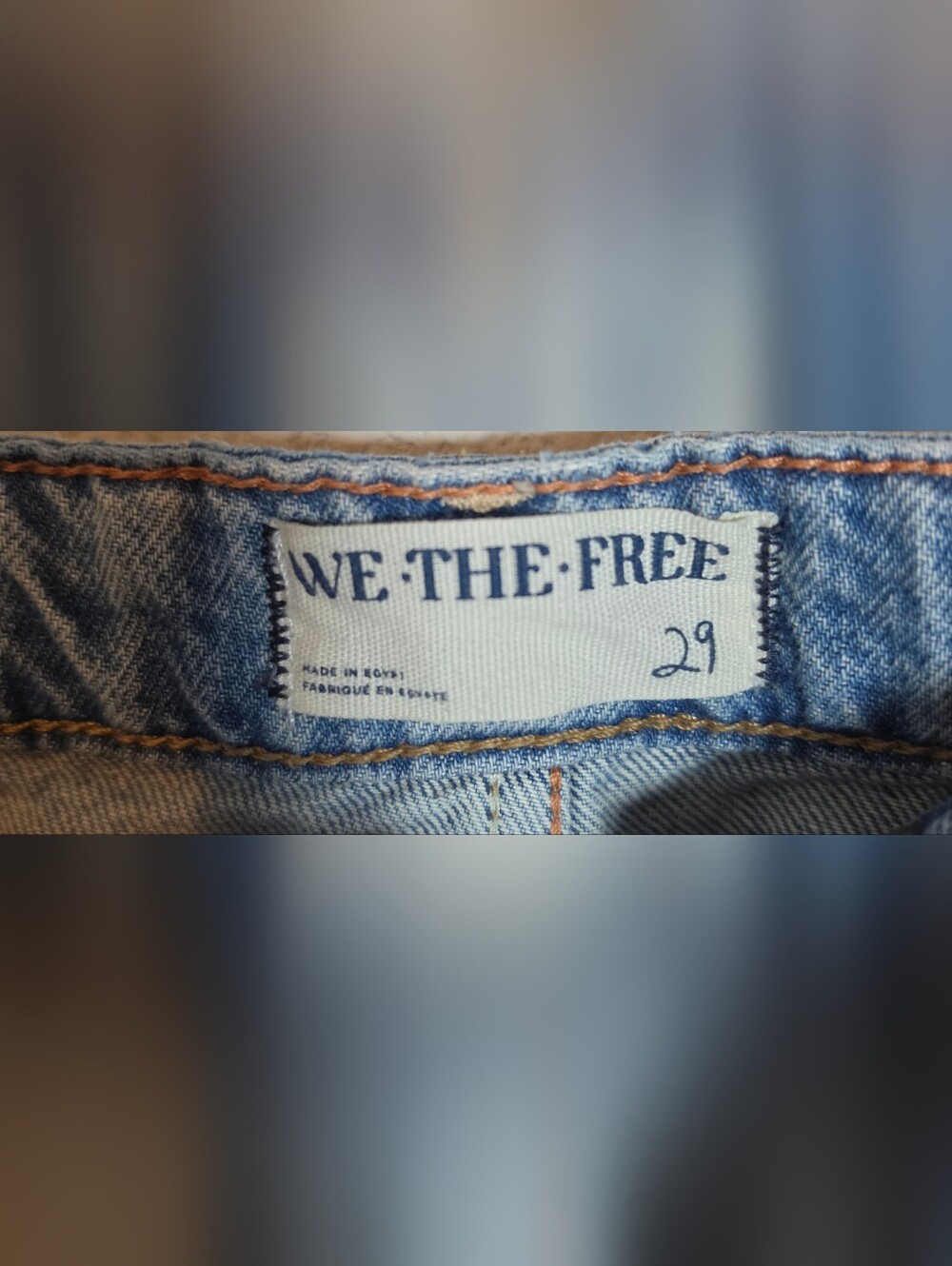 Free People We The Free Palmer Cuffed Jeans 29 Light Wash Relaxed Boyfriend - Picture 8 of 10